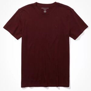American Eagle Outfitters Maroon Short Sleeve Tee